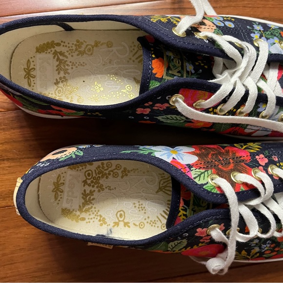 Keds X Rifle Paper Company Floral Sneakers - 8.5 - Picture 6 of 12